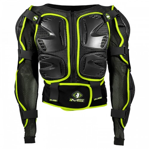 PEITORAL INTEGRAL IMS MAX AIR - PRETO / AMARELO FLUO