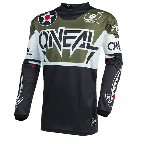 CAMISOLA O´NEAL 2021 ELEMENT WARHWK - PRETO / BRANCO / VERDE CAMISOLA O´NEAL 2021 ELEMENT WARHWK - PRETO / BRANCO / VERDE
