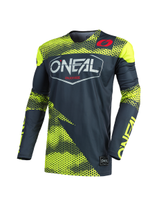CAMISOLA O´NEAL 2021 MAYHEM COVERT - CINZA CARVÃO / AMARELO FLUO