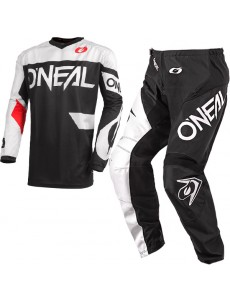 CONJUNTO O´NEAL 2021 ELEMENT RACEWEAR - PRETO BRANCO