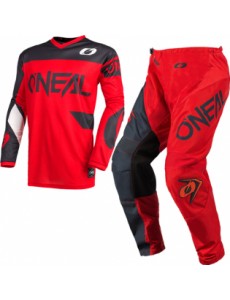 CONJUNTO O´NEAL 2021 ELEMENT RACEWEAR - VERMELHO / CINZA