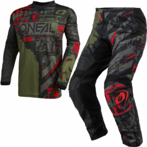CONJUNTO O´NEAL 2021 ELEMENT RIDE - PRETO / VERDE CONJUNTO O´NEAL 2021 ELEMENT RIDE - PRETO / VERDE
