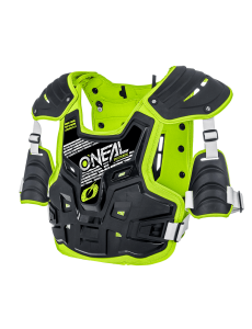 PEITORAL O´NEAL 2021 PXR STONE SHIELD - PRETO / AMARELO NEON