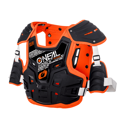 PEITORAL O´NEAL 2021 PXR STONE SHIELD - PRETO / LARANJA
