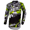 CAMISOLA O´NEAL 2021 ELEMENT ATTACK - PRETO / AMARELO NEON
