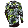 CAMISOLA O´NEAL 2021 ELEMENT ATTACK - PRETO / AMARELO NEON