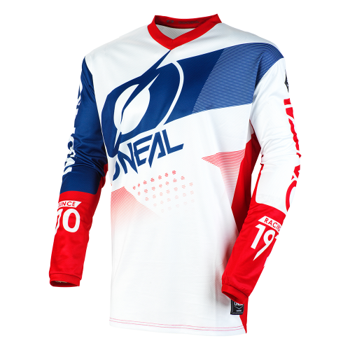 CAMISOLA O´NEAL 2021 ELEMENT FACTOR - BRANCO / AZUL / VERMELHO CAMISOLA O´NEAL 2021 ELEMENT FACTOR - BRANCO / AZUL / VERMELHO