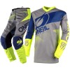 CONJUNTO O´NEAL 2021 ELEMENT FACTOR - CINZA / AZUL / AMARELO NEON