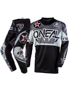 CONJUNTO O´NEAL 2021 ELEMENT WARHAWK - PRETO / CINZA