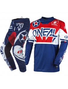 CONJUNTO O´NEAL 2021 ELEMENT WARHAWK - AZUL / VERMELHO