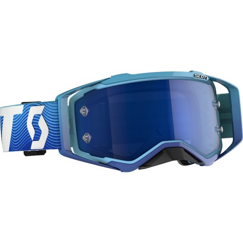 OCULOS SCOTT PROSPECT - AZUL / BRANCO - LENTE ESPELHO AZUL OCULOS SCOTT PROSPECT - AZUL / BRANCO - LENTE ESPELHO AZUL