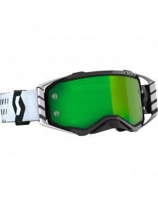 OCULOS SCOTT PROSPECT - PRETO / BRANCO - LENTE ESPELHO VERDE