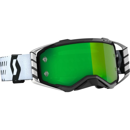 OCULOS SCOTT PROSPECT - PRETO / BRANCO - LENTE ESPELHO VERDE OCULOS SCOTT PROSPECT - PRETO / BRANCO - LENTE ESPELHO VERDE