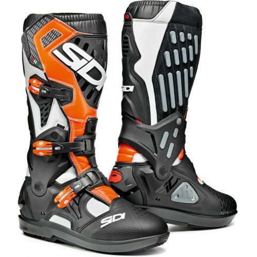BOTAS SIDI ATOJO SRS - BRANCO / PRETO / LARANJA FLUO