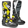 BOTAS SIDI ATOJO SRS - BRANCO / PRETO / AMARELO FLUO