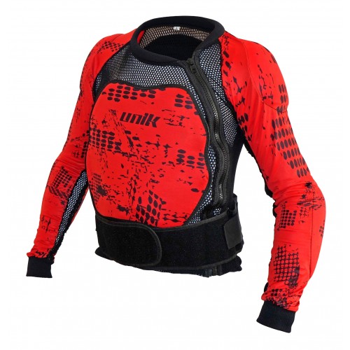 PEITORAL INTEGRAL UNIK SOFT RACING PX-01 - VERMELHO / PRETO